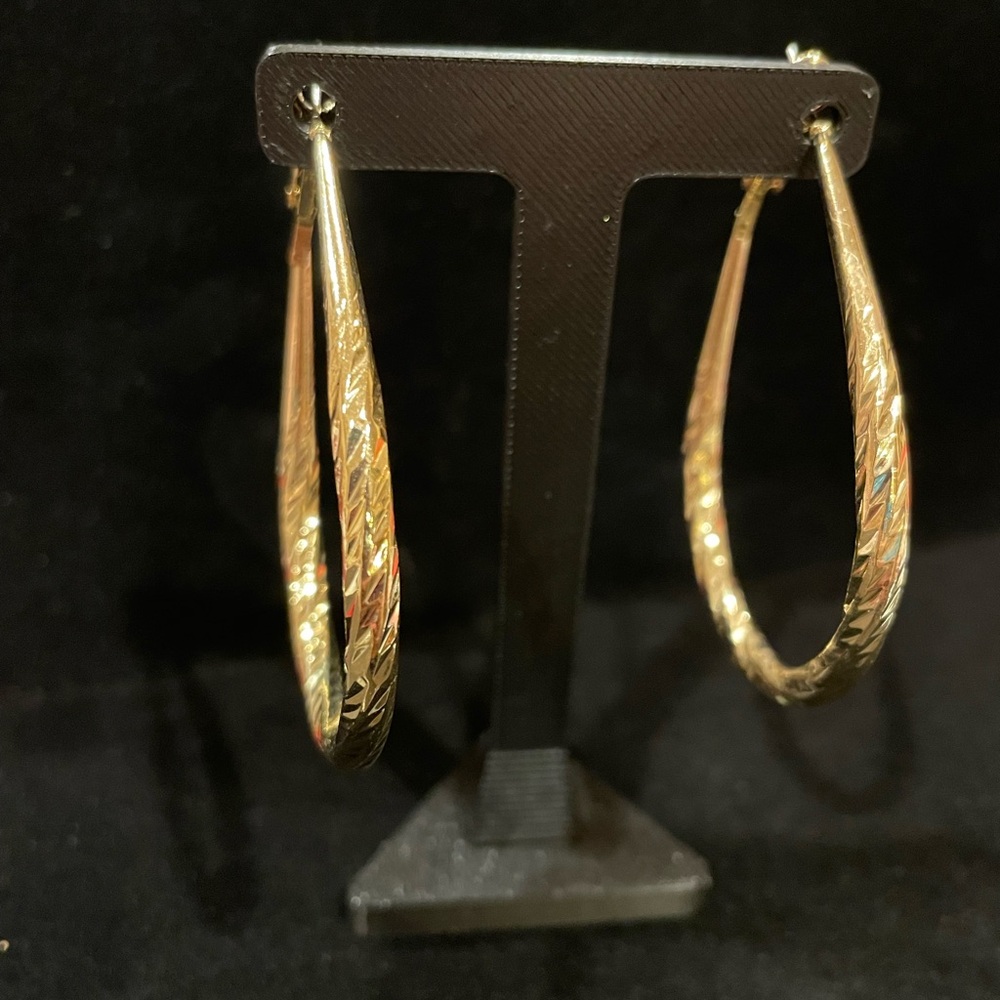 Teardrop Hoop Earrings